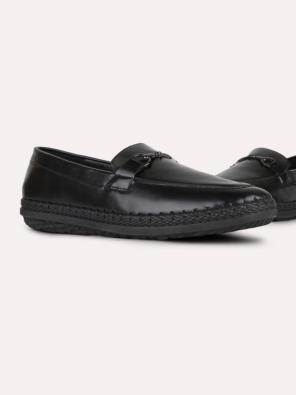 Women Black Casual Solid Pattern Pointed Loafers