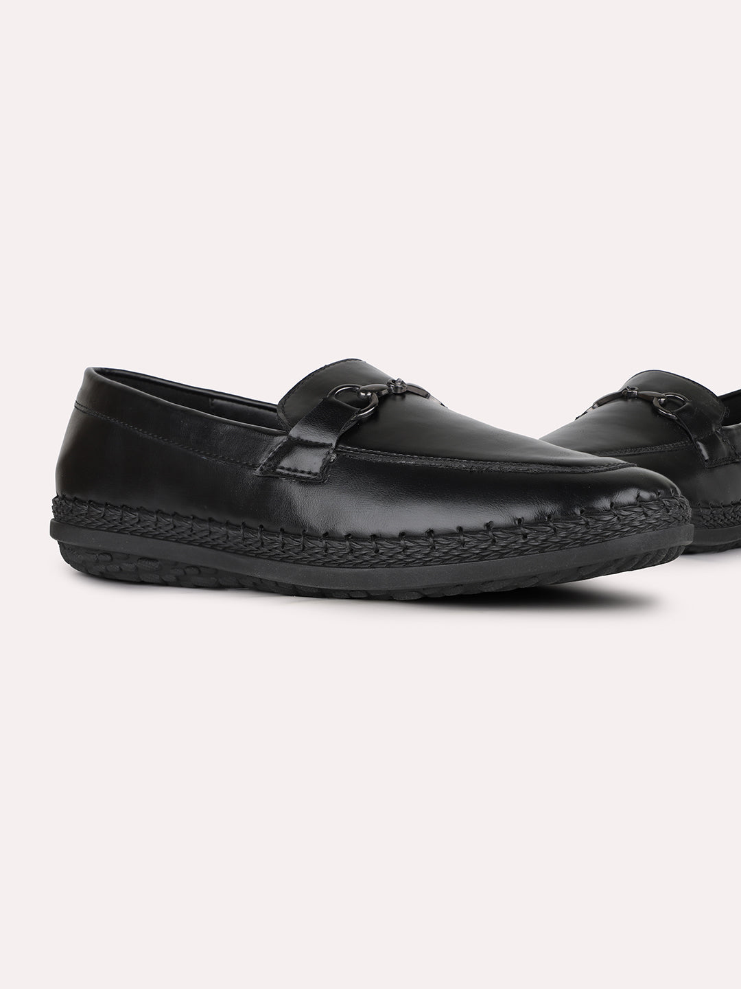 Women Black Casual Solid Pattern Pointed Loafers