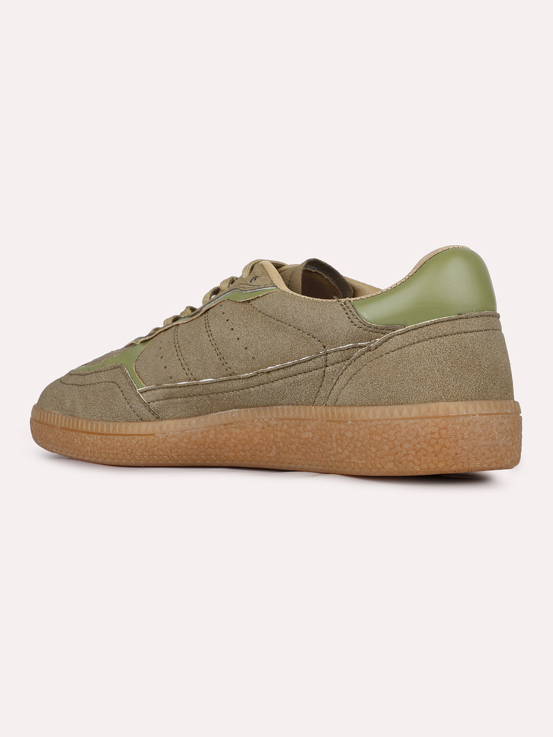 Women Green Casual Solid Pattern Pointed Sneakers