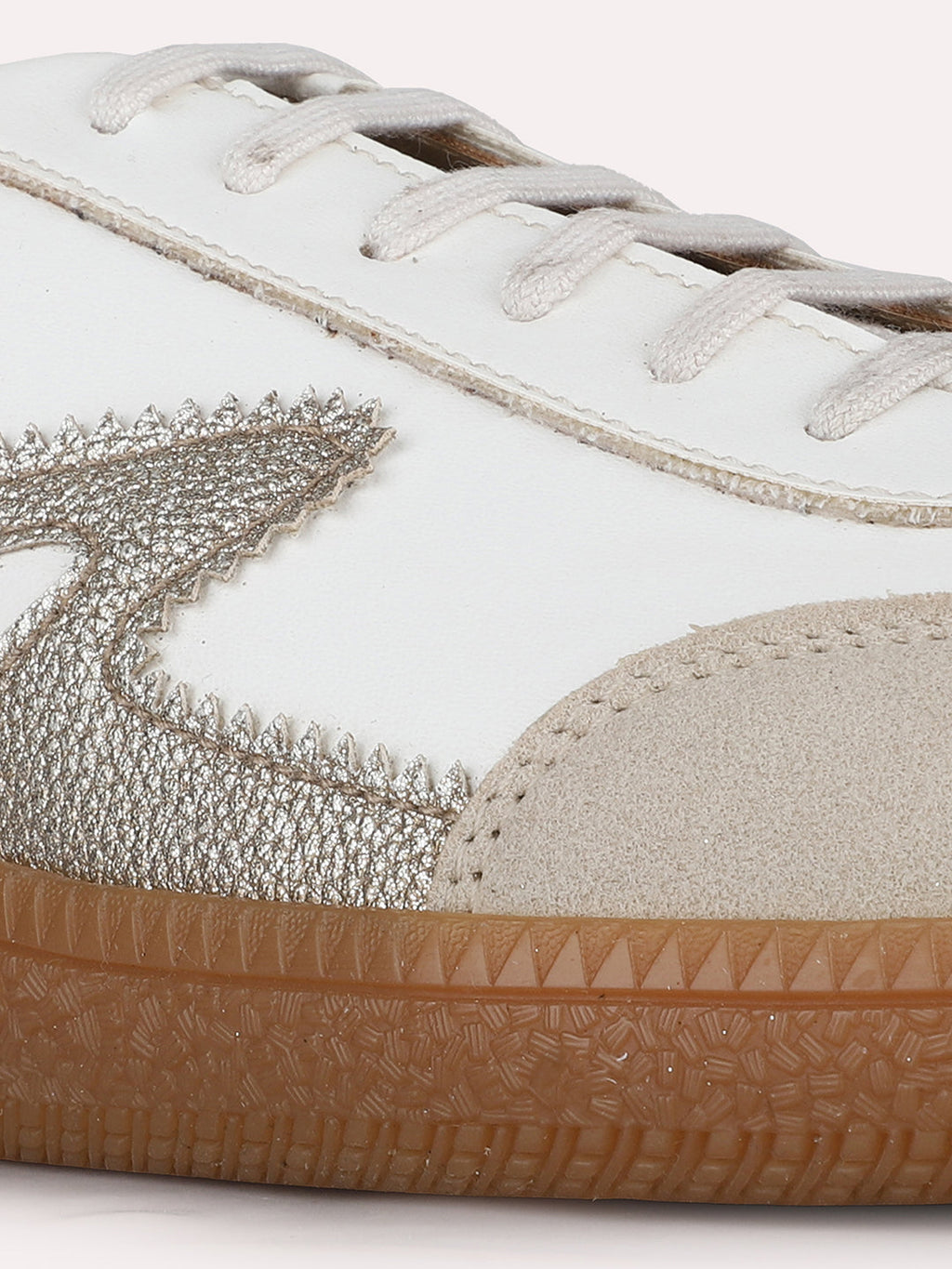 Women White Casual Solid Pointed Sneakers