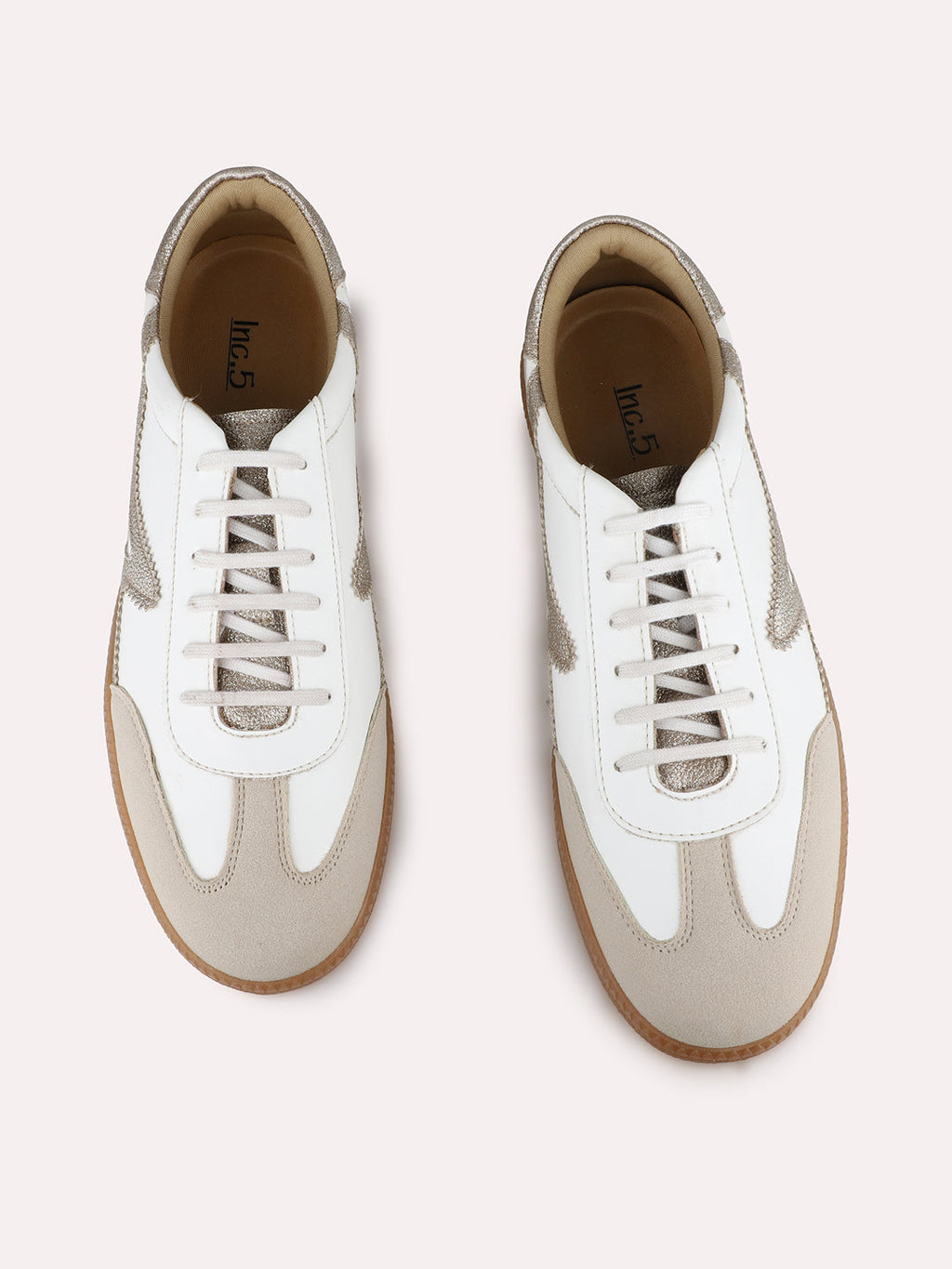 Women White Casual Solid Pointed Sneakers