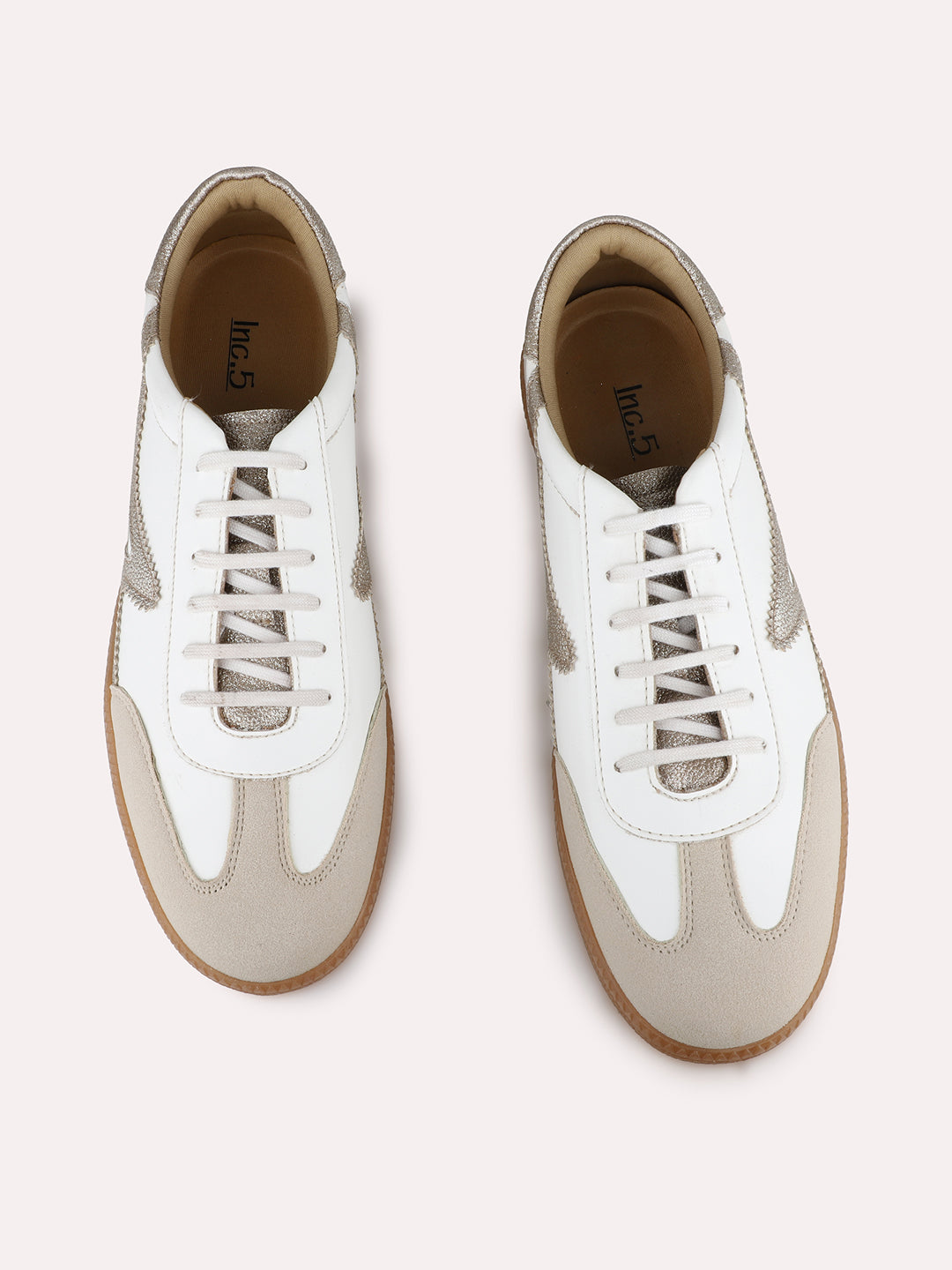 Women White Casual Solid Pointed Sneakers