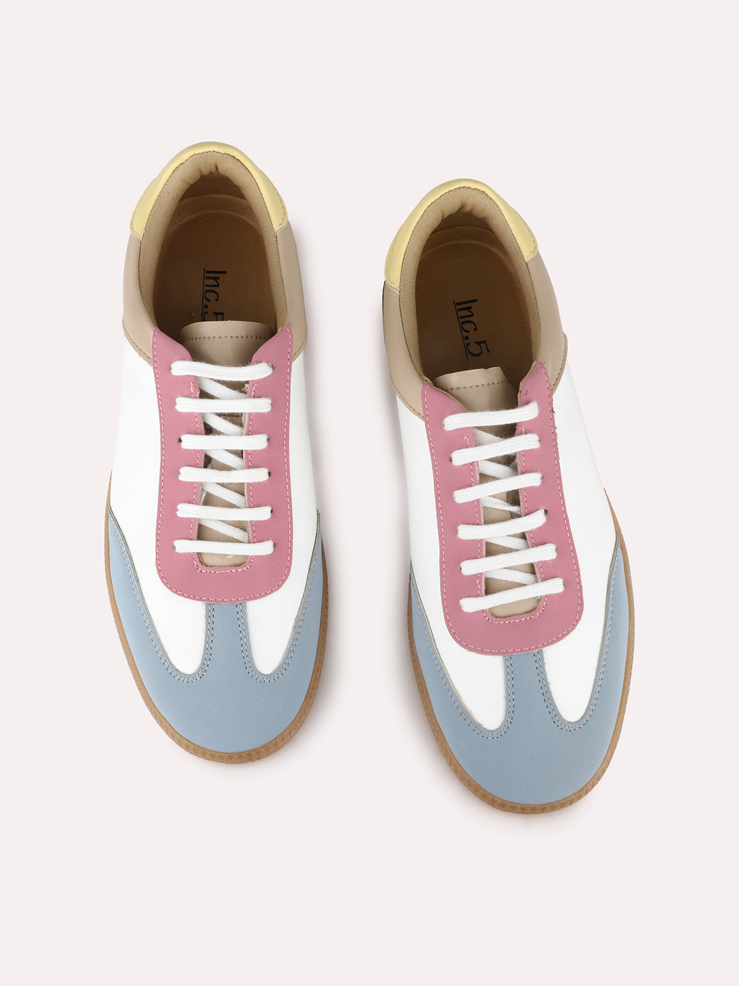 Women Blue Casual Solid Pointed Sneakers