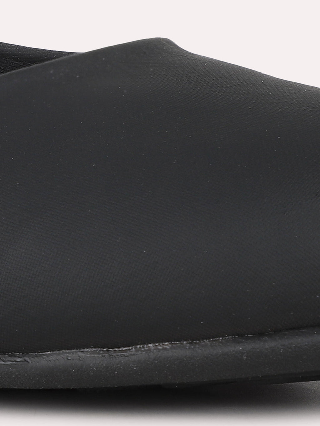Women Black Casual Solid Pointed Flat Slip On Ballerinas