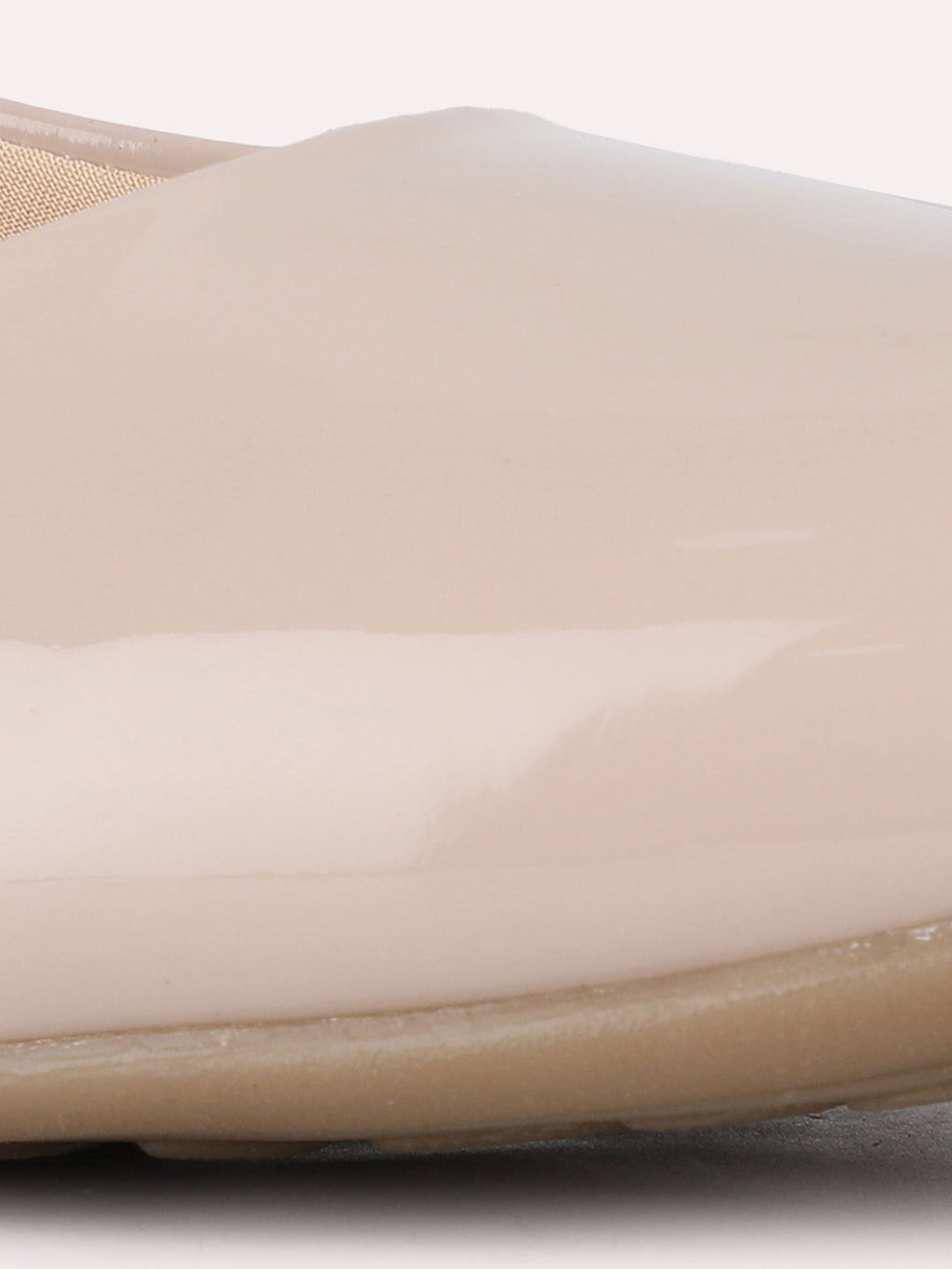 Women Nude Casual Solid Pointed Flat Ballerinas